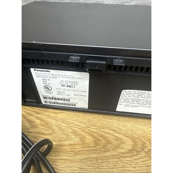 Panasonic Blueline PV-V4611 VCR Omnivision Hi-Fi Stereo VHS Player Remote~Tested - Picture 8 of 9